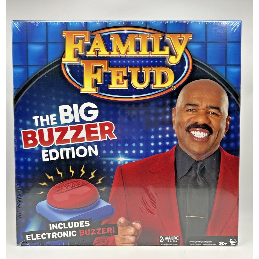 Family Feud The Big Buzzer Edition Board Game By Spin Master Games New Sealed